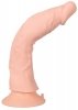 Elastyczne wibrujące dildo na przyssawce 21,5 cm